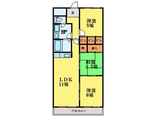 地蔵橋駅 徒歩5分 3階の物件間取画像